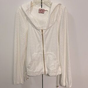 Juicy Couture vintage terry white hoodie